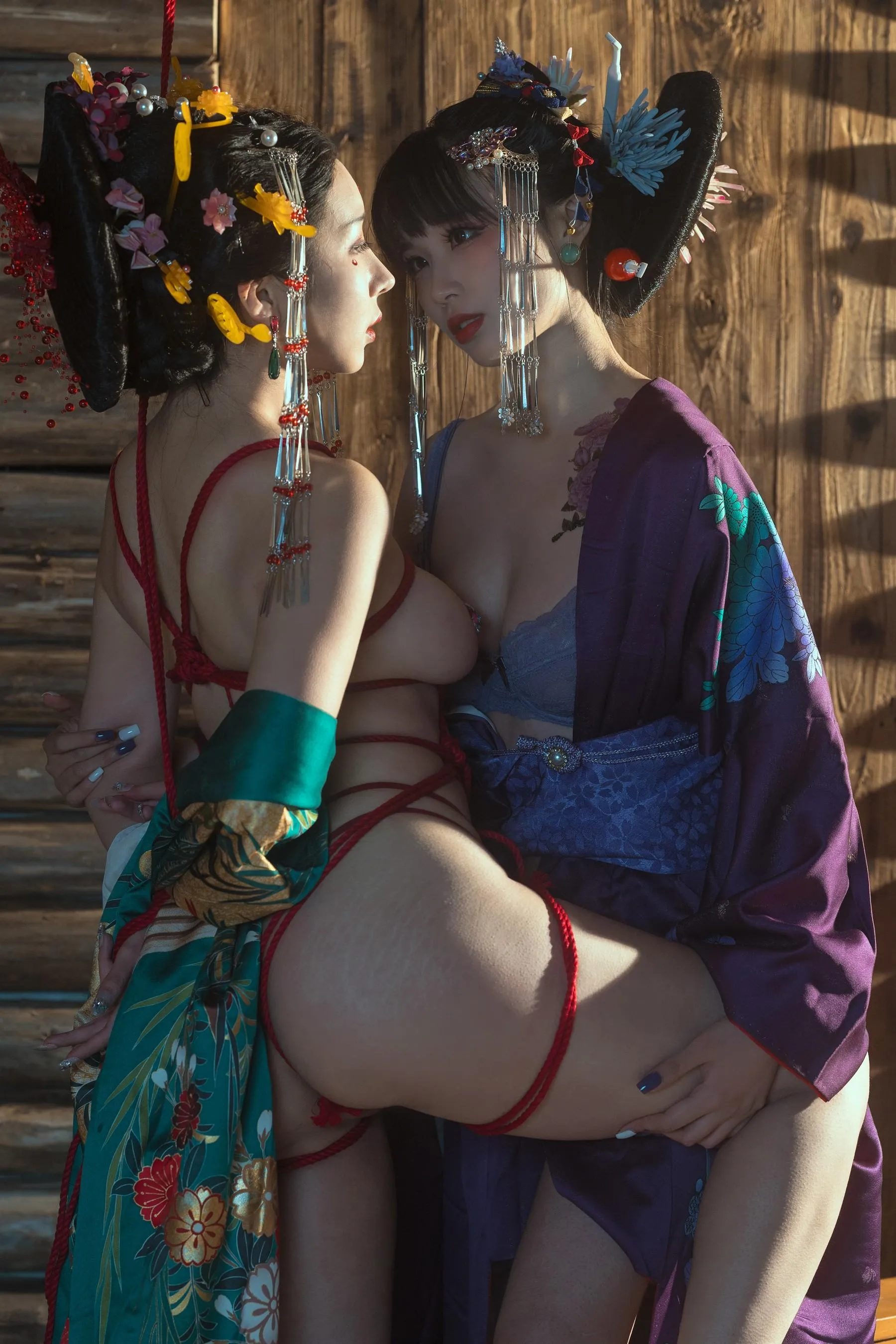 云溪溪 – NO.48 奶桃 花吟系列 [151P]插图9